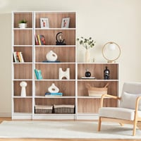 وحدة تخزين ألفورد أفيان 6 رفوف خشب هندسي لون ابيض...