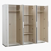 دولاب ملابس ريجينسي خشب 6 أبواب مع مرايا مقاس 214x...