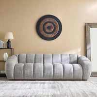 كنبة سيلڤونا كبيرة بـ4 مقاعد قماش بوكيلة لون رمادي...