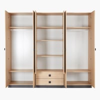 دولاب ملابس لوكا خشب ب 6 أبواب ودرجين ومرايا مقاس...