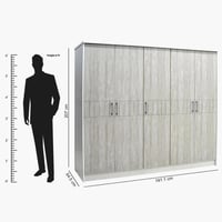 دولاب ملابس ليفربول خشب ب 5 أبواب مقاس 207x55x191...