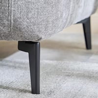 كنبة مفردة كورفيسّا بمساند ذراعين قماش لون رمادي ب...