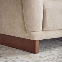 كنبة ريلورا بـ3 مقاعد ووسادتين قماش لون كريمي بارج...