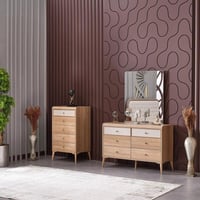 طقم غرفة نوم كينج 6 قطع من لوريتا - 180x200 سم