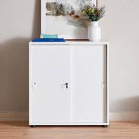 خزانة ملفات بباب انزلاقي من لشبونة لون ابيض