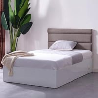 سرير توين ذكي بلوح رأسي منجد من كورفاني - 120x200...