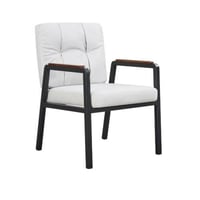 كرسي مفرد سمارسكي بأرجل معدن لون رمادي فاتح