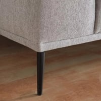 كنبة مونتارا 3 مقاعد قماش لون رمادي بارجل معدنية ل...