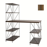 طاولة مكتبية مودرن مع 5 رفوف خشب تصميم مفتوح ليتشي...