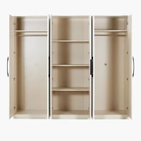 خزانة ملابس 6 أبواب مع مرآة - أوبولينت