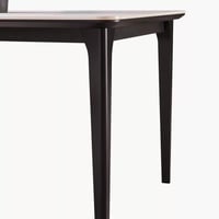 طقم طاولة سفرة مستطيلة سطح من الحجر الملبد ابيض 6...