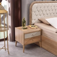 طقم غرفة نوم كينج 6 قطع من لوريتا - 180x200 سم