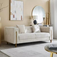 كنبة قماشية 3 مقاعد مع وسادتين إن إكس تي من هاكس