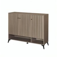 خزانة أحذية تيفاني خشب 3 أبواب باللون البني مقاس 1...