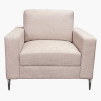 كنبة مفردة قماش من ديلفي بمساند ذراعين بأرجل معدن...