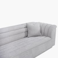 كنبة قماش بمقعدين مع وسادتين من بيكاسو