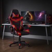 كرسي جيمنغ مكتبي أسود وأحمر - زوتر