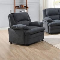 كنبة قماش مقعد واحد لون بيج و رمادي من إيربان بأرج...