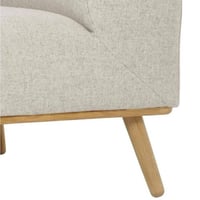 كنبة زاوية ايلفار قطعتين على شكل حرف L - قماش شاني...