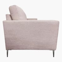 كنبة مفردة قماش من ديلفي بمساند ذراعين بأرجل معدن...