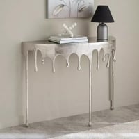 طاولة كونسول دوريفنا من الألومنيوم المصبوب لون سيل...