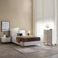 سرير توين منجد من فلورين - 120x200 سم