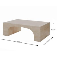 طاولة قهوة بديل الرخام موراتا - بيج