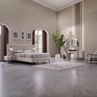 طقم غرفة نوم كينج 6 قطع بسرير هيدروليك من كونراد -...