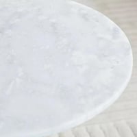 طاولة جانبية بسطح من الرخام الأصلي - بيرمودا