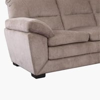 كنبة أوراليا 3 مقاعد قماش لون بيج داكن بارجل بلاست...