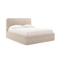 سرير بلانت منجد بالكامل بوكليه لون بيج