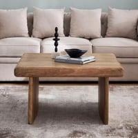 طاولة قهوة فِلمارا مستطيل من الخشب الصلب