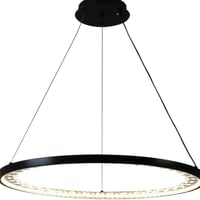 نجف مودرن اسود لون الانارة 3اضاءات 55 واط قطر 800...