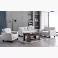 طقم كنب فيرلورا كرسي بمساند ذراعين، كنبة مقعدين، ك...