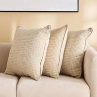 كنبة أوليفارا و 3 مقاعد مع 3 وسائد قماش لون كريمي...