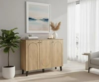 خزانة احذية فلافيا خشب بيج متعدد الأغراض 3 باب 4 ر...