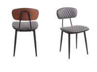 كرسي طعام جلد فاخر عصري - كاليمار