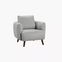 كنبة سوريلا مقعد بمساند ذراعين قماش لون رمادي بارج...