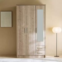 خزانة ملابس 3 أبواب بدرجين مع مرأة من فيلوراي