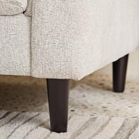 كنبة سيرينا بمقعدين مع وسادتين قماش بوكليه لون رما...