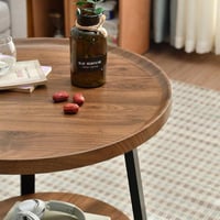 طاولة خدمة جانبية إليما خشبية دورين لون بني مقاس 5...