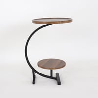 طاولة خدمة زافيرا دورين خشب لون بني و قواعد معدن م...