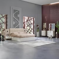 طقم غرفة نوم كينج 6 قطع من سوهو - 180x200 سم