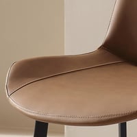 طقم طاولة سفرة مستطيلة خشب هندسي بني 8 كراسي بولي...