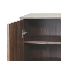 خزانة أحذية خشب ماليزي 2 درفة لون بني مقاس 122X60X...