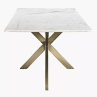 طاولة سُفرة لـ8 مقاعد بسطح من الرخام الأصلي - بورت...