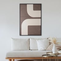 لوحة حائط لينسورا لون بيج و بني مقاس 124x83 سم