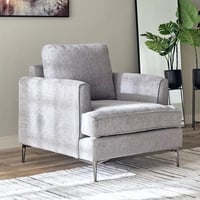 كرسي أورِيليا بمساند ذراعين قماش بوليستر لون رمادي...