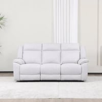 كنبة استرخاء مارڤييرا قماش لون رمادي فاتح 3 مقاعد...