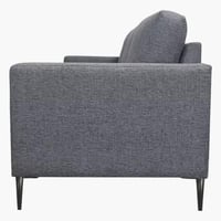 كنبة بمقعدين كتان لون رمادي غامق من مارويل كيندال